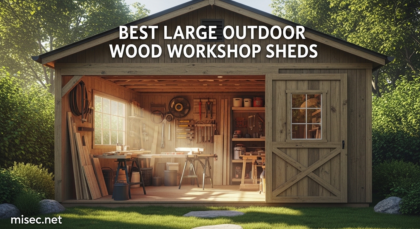 Best Large Outdoor Wood Workshop Sheds