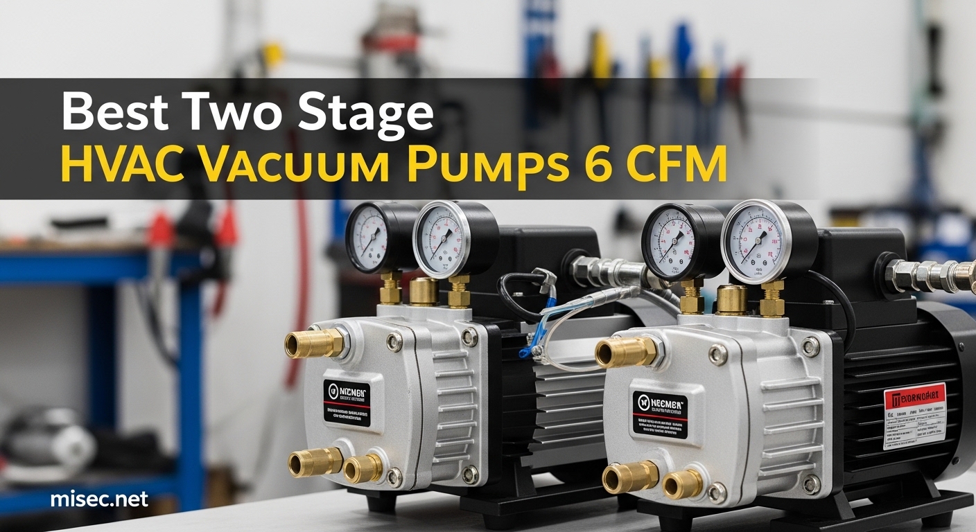 Best Two Stage HVAC Vacuum Pumps 6 CFM