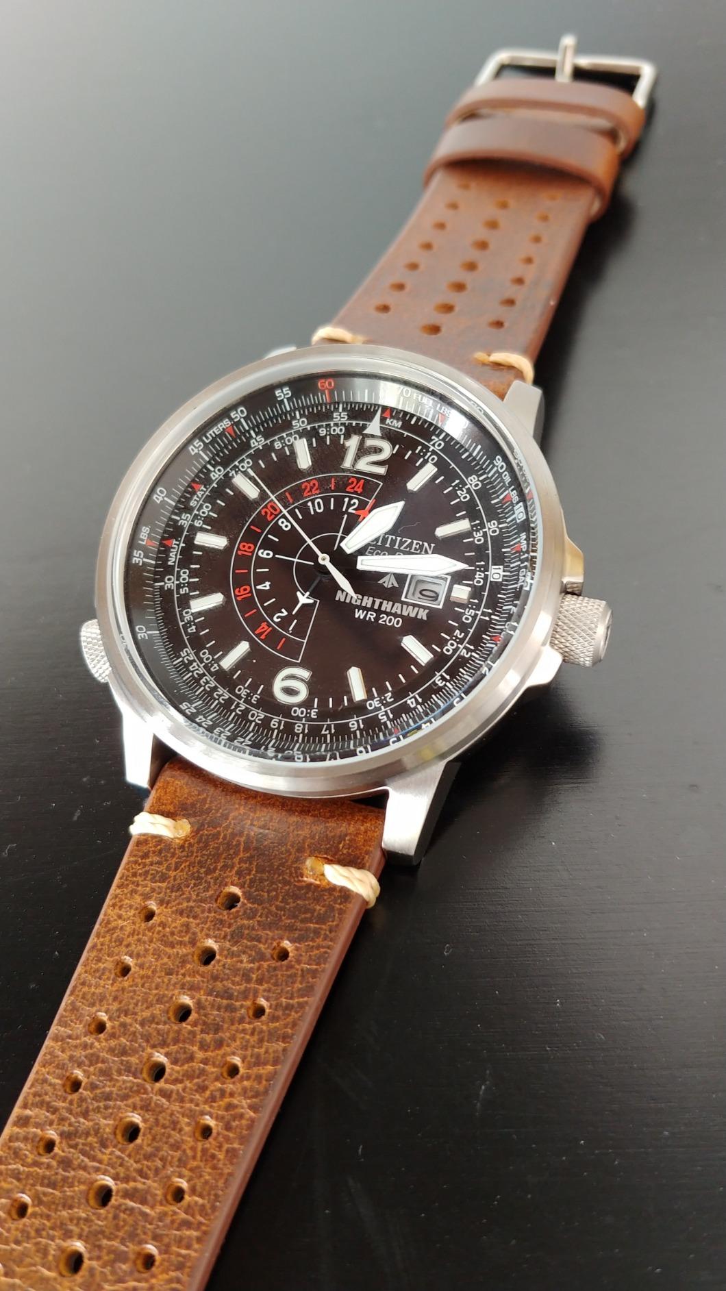 Citizen Men's Eco-Drive Promaster Air Nighthawk Pilot Stainless Steel Watch, BJ7000-52E customer photo 1