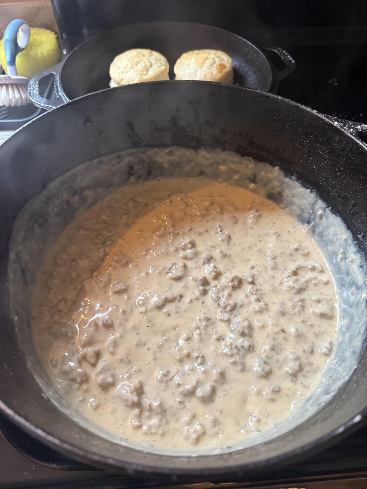 Lodge Cast Iron Double Dutch Oven, 5 Quart customer photo 1
