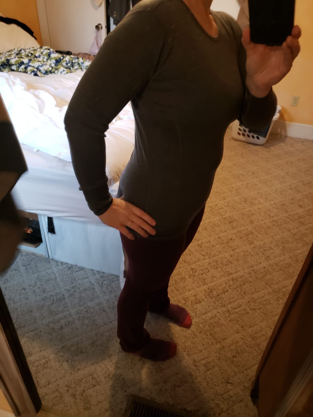 100% Merino Wool - Women's Midweight Base Layer - Long Sleeve Crew customer photo 2