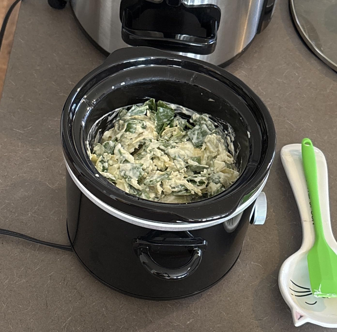 Crock-Pot 3-Quart Manual Slow Cooker, Serves 3+ People, Removable Stoneware, Oven & Dishwasher-Safe, Stainless Steel customer photo 2