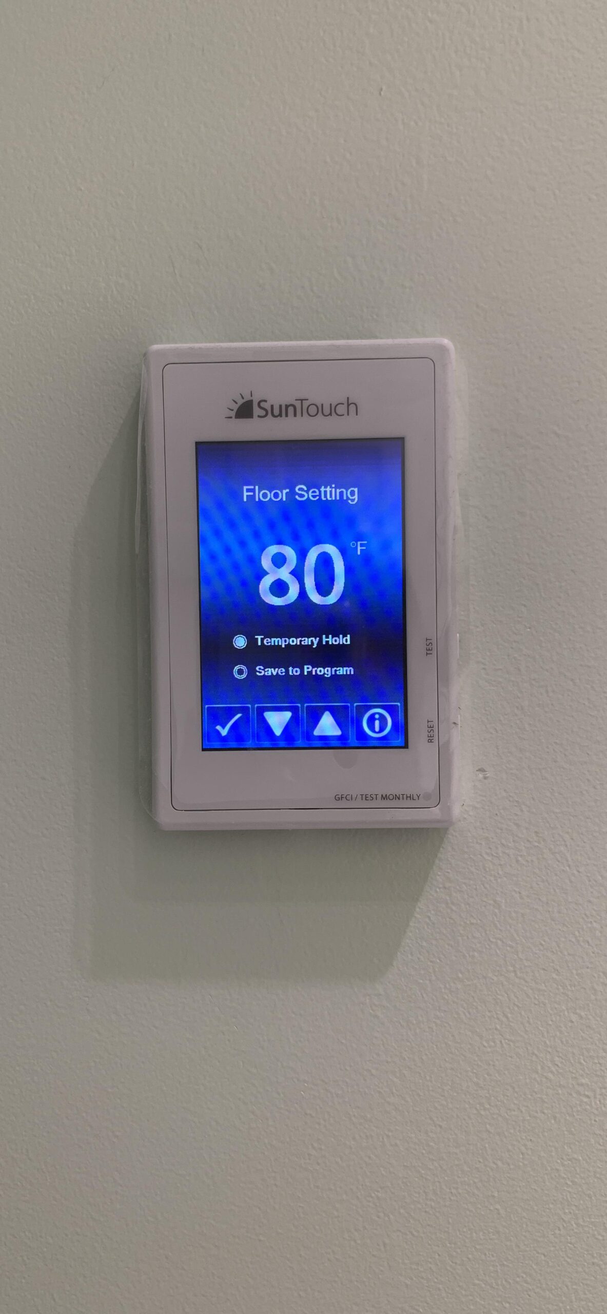 SunTouch TapeMat Electric Under Floor Heating Kit with Command Touch Programmable Thermostat 120V, Orange, 2.0' x 50.0' (100 Sq. Ft.) customer photo 1