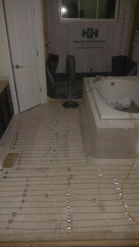 300 Sqft 240V Electric Radiant Floor Heating Kit - Includes Heating Cable, WiFi-LED Thermostat, Sensor, Cable Guides, Installation Monitor and Under Tile Heated Floors customer photo 1