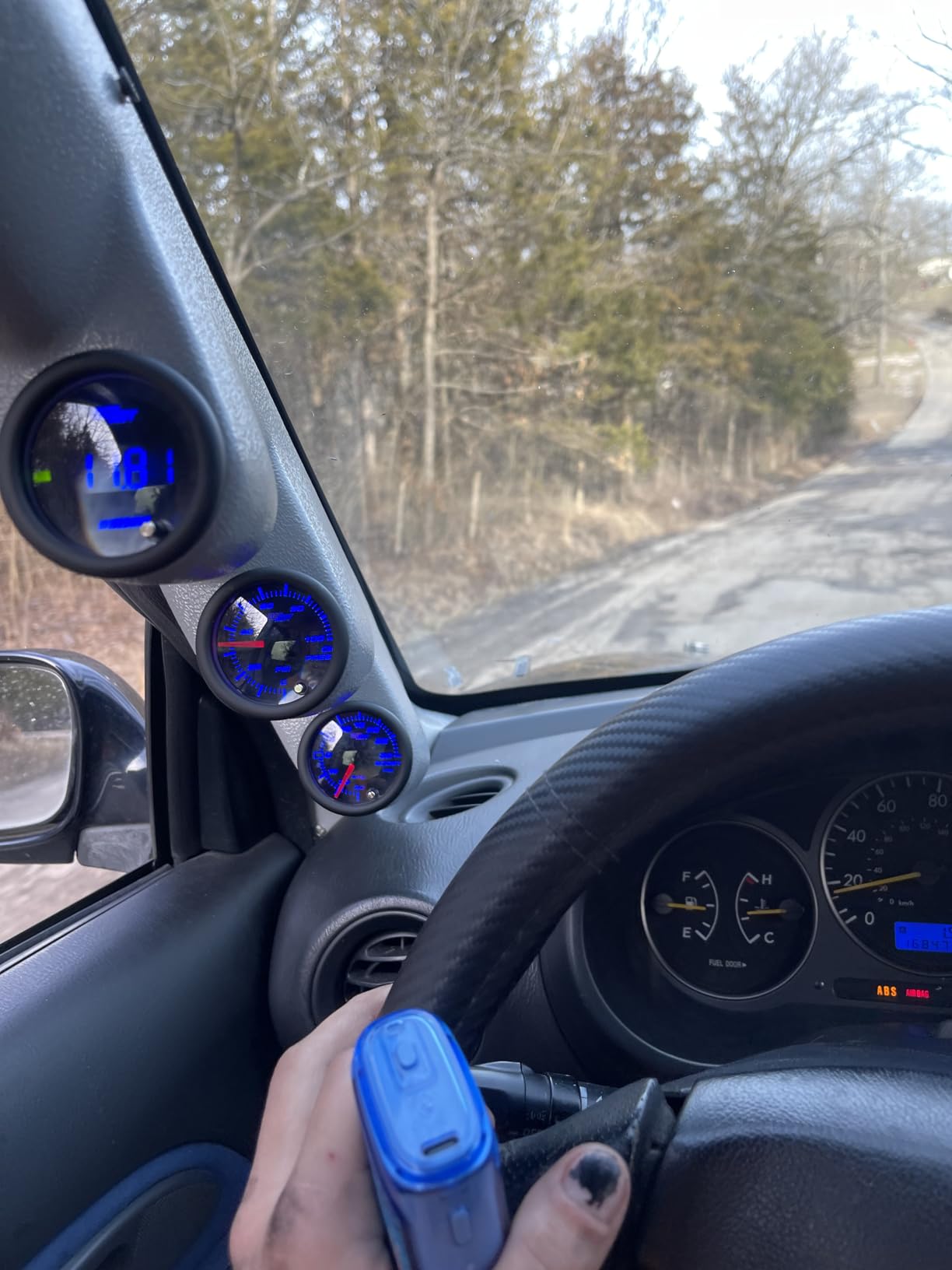 GlowShift Tinted 7 Color Digital Wideband Air/Fuel Ratio AFR Gauge Kit with Data Logging Output customer photo 1
