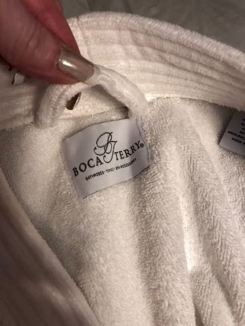 Womens Terry Cloth Bathrobe by Boca Terry, Cotton Spa Robes, Plush Hotel Bath Robe, M/L, 2X, 4X customer photo 1