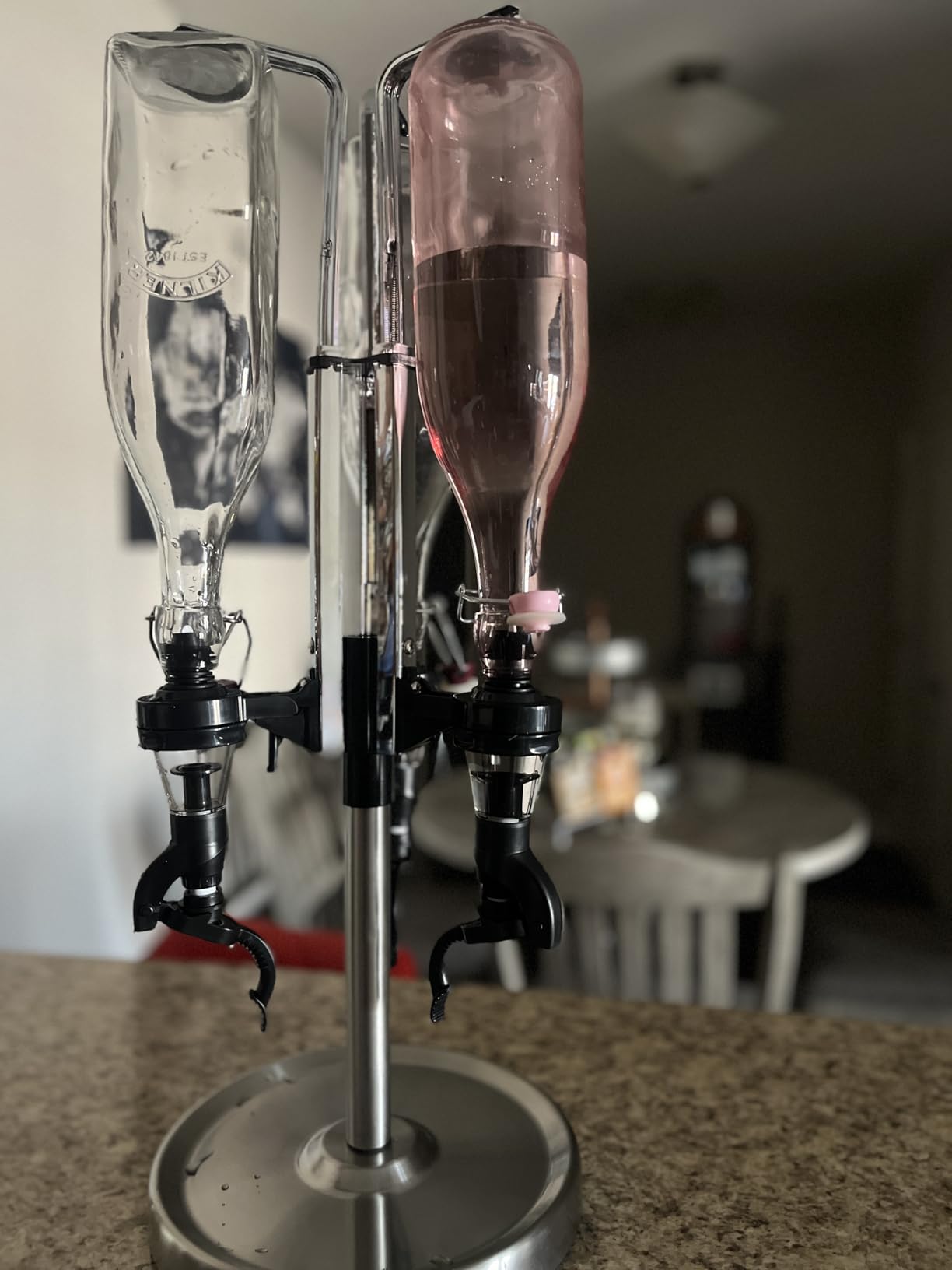 OGGI Professional 3-Bottle Revolving Liquor Dispenser, Stainless Steel customer photo 1