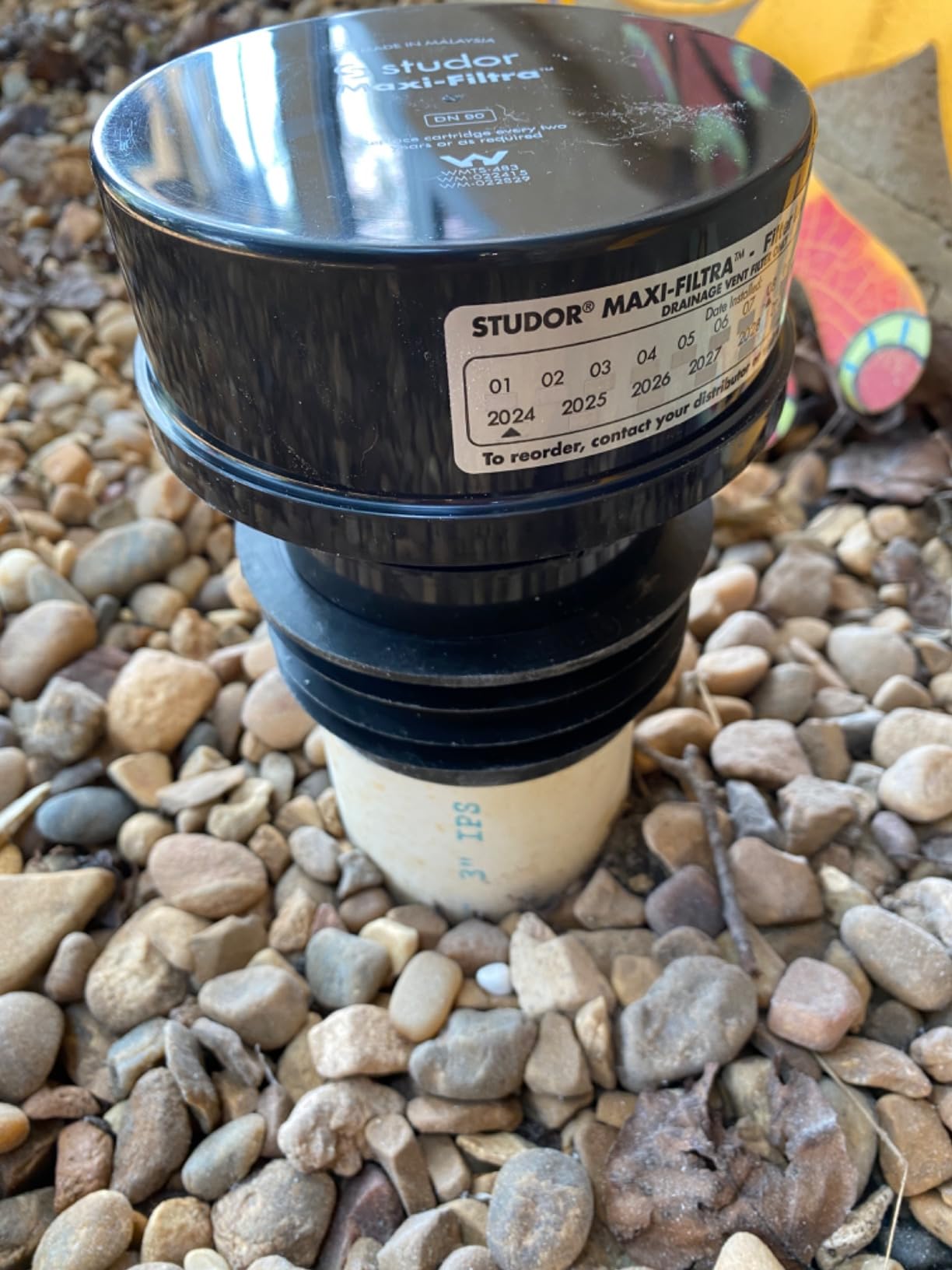 Studor 20297 Maxi-Filtra Septic Tank Drain Vent Two-Way Active Carbon Filter, 3- or 4-Inch Connection customer photo 2