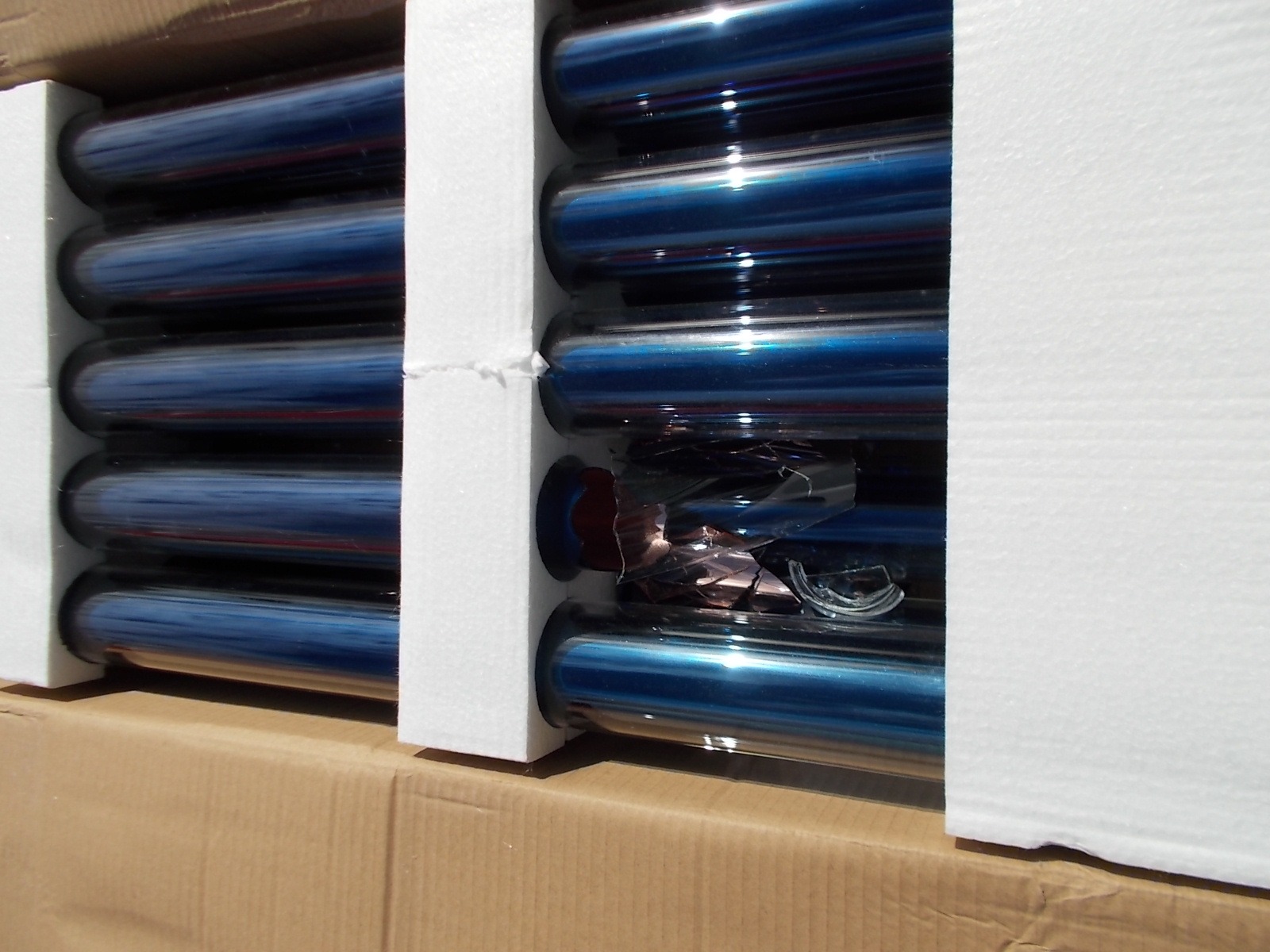 30 Tube Duda Solar Water Heater Collector 45° Frame Evacuated Vacuum Tubes SRCC Certified Hot customer photo 1