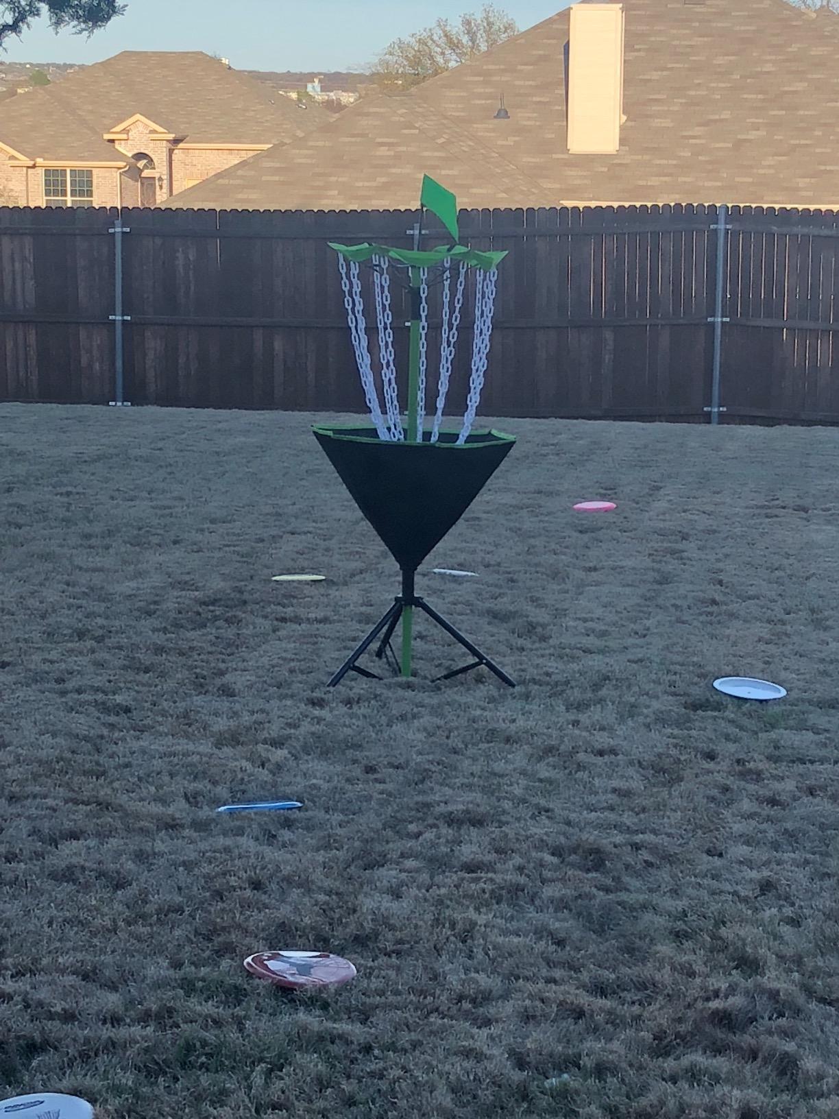 Franklin Sports Disc Golf Baskets - Portable Disc Golf Target with Chains Included customer photo 1