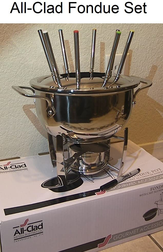 All-Clad Specialty Stainless Steel Fondue Set 12 Piece Pots and Pans, Cookware Silver customer photo 2