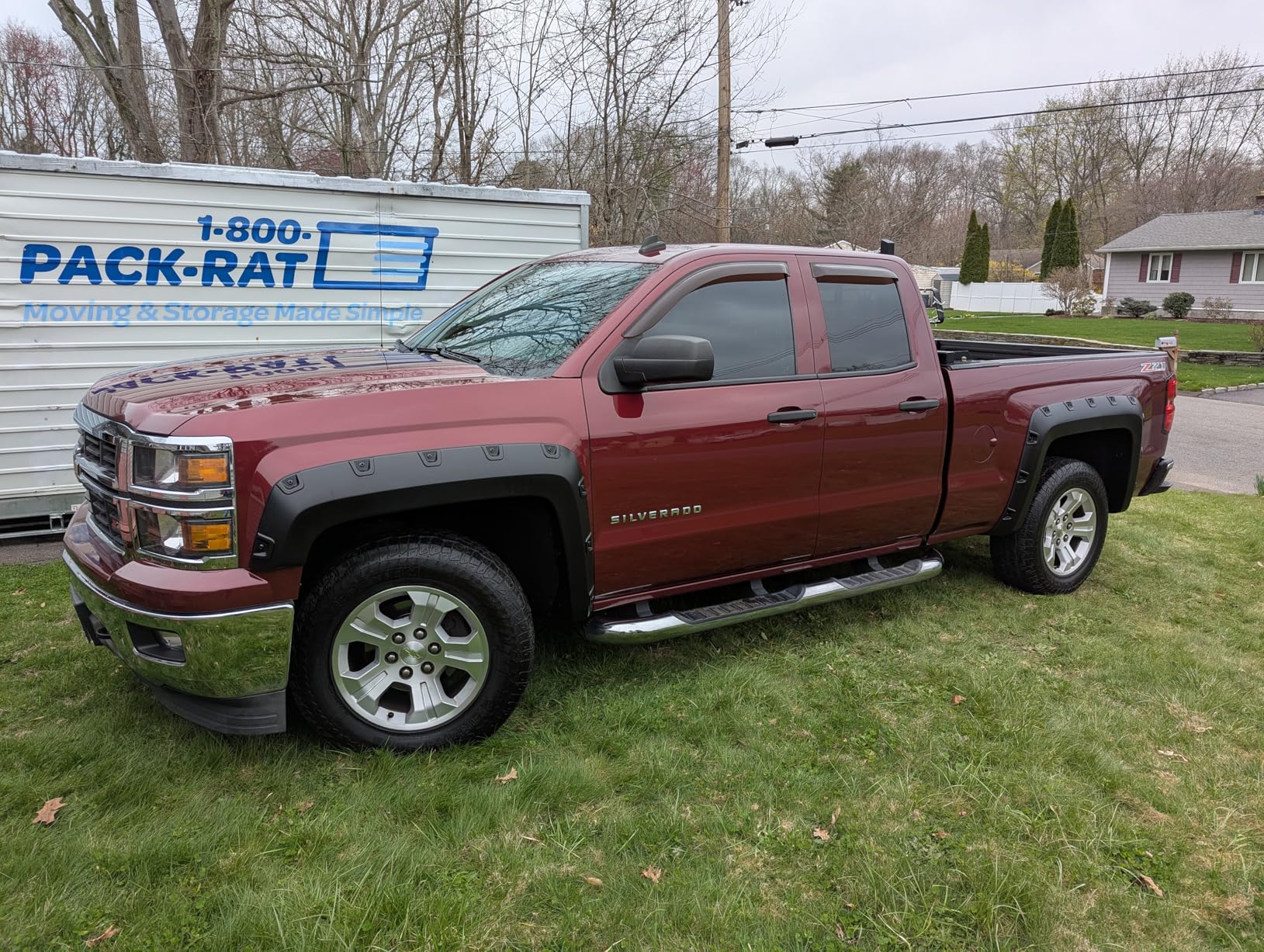 Tyger Auto Fender Flare Compatible with 2014-2018 Chevy Silverado 1500; 2015-2019 2500 3500HD 6.5' & 8' Bed, Smooth Textured Black Paintable Bolt-Riveted Style 4pc | TG-FF8C4128 customer photo 1