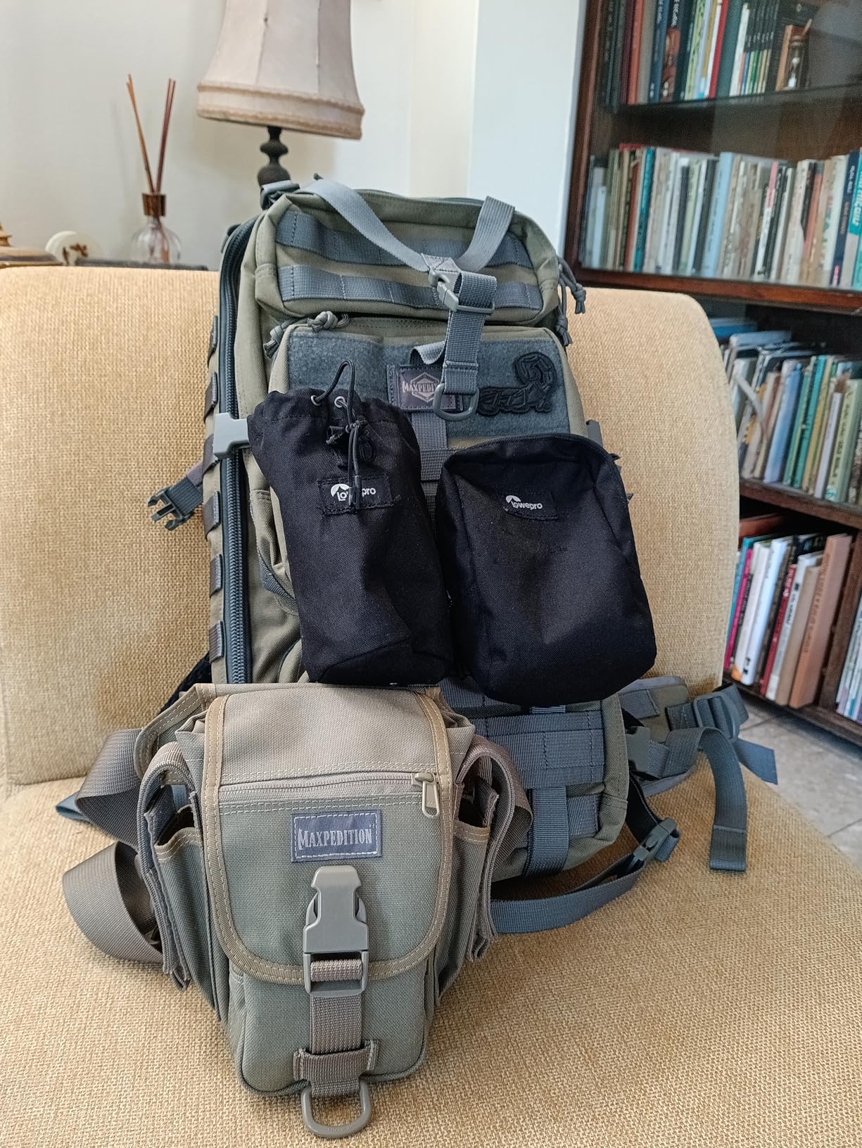 MAXPEDITION Gyrfalcon Backpack (Khaki-Foliage) 36L Tactical Backpack with Detachable Waist Pack, MOLLE Internal Frame Rucksack customer photo 1