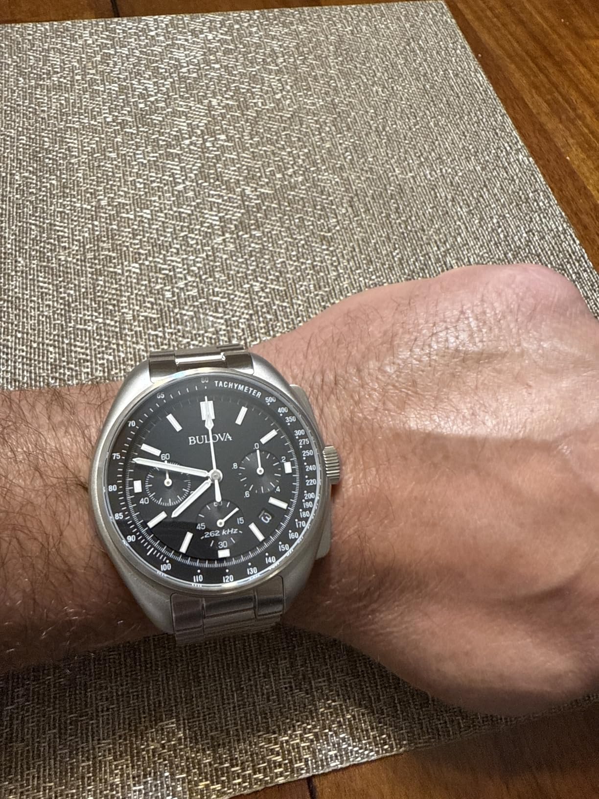 Bulova Men's Archive Series Lunar Pilot 6-Hand Chronograph High Performance Quartz, 96B258 customer photo 2