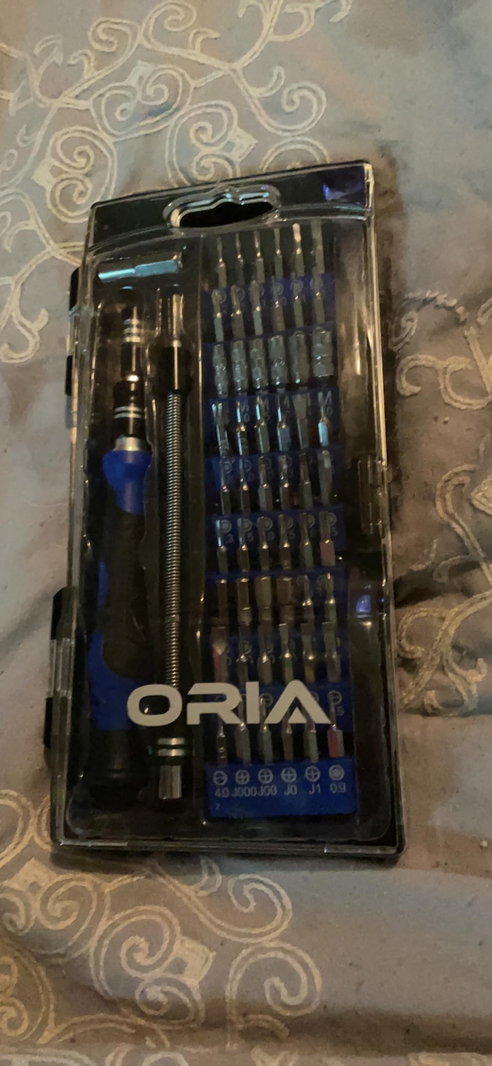 ORIA Precision Screwdriver Set, 61 in 1 Small Screwdriver Set with 57 Precision Bits, Portable Repair Tool Kit, Magnetic Screw Driver Kit with Extension Rod for Smartphone, PC, Watch, Toys, Blue customer photo 1