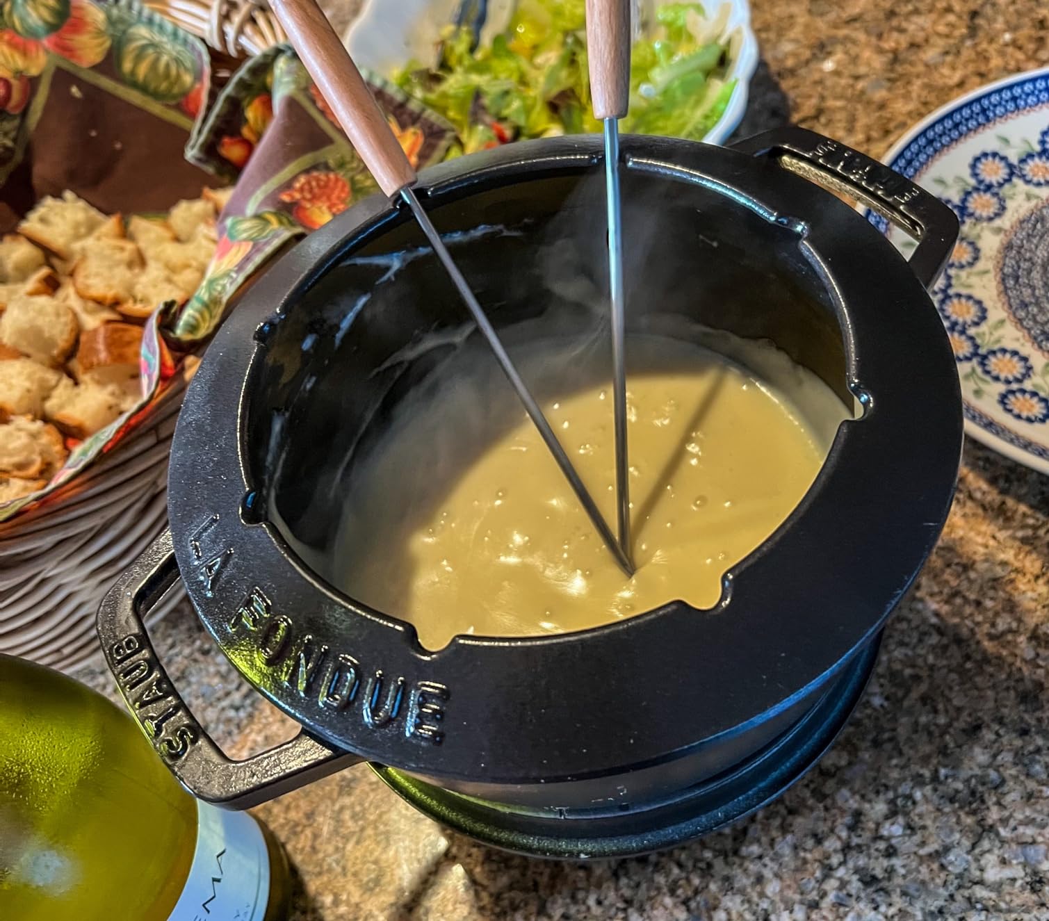 Staub Speciality 40511-972 Fondue Set, Black, 7.9 inches (20 cm), Cast Enamel, Pot, Authentic Japanese Product customer photo 1