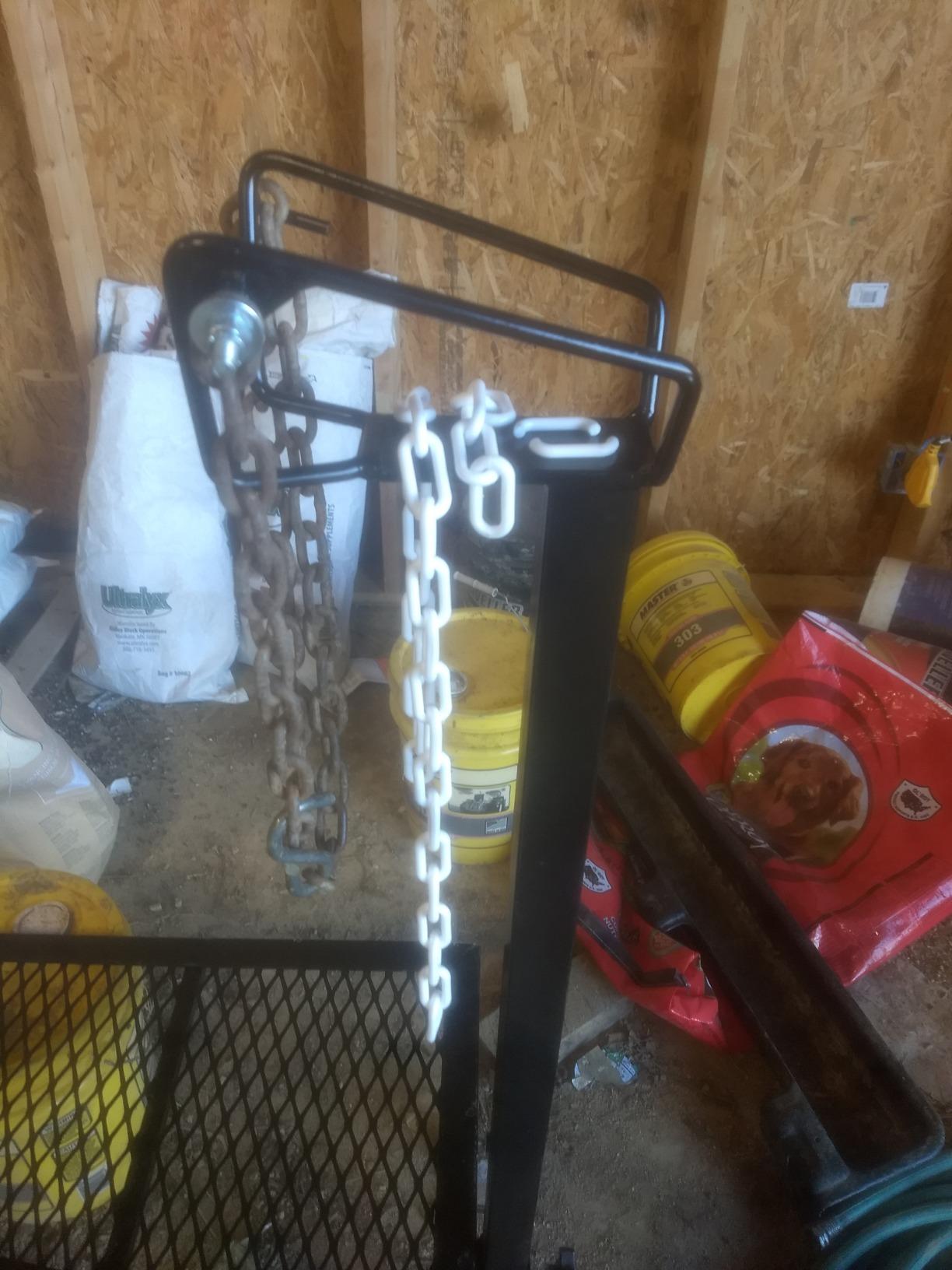 Weaver Livestock Steel Goat Trimming Stand with Wire Form Headpiece, Heavy Duty Adjustable Farm Stand, Foldable Gear for Cow, Goat, and More, Black customer photo 2