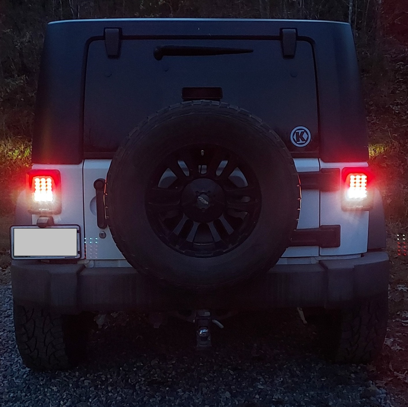 Xprite Smoked Lens Red LED Tail Lights w/Turn Signal & Back Up & Smoke 3rd LED Brake Light Assembly Compatible with Jeep Wrangler JK JKU 2007-2018 customer photo 2