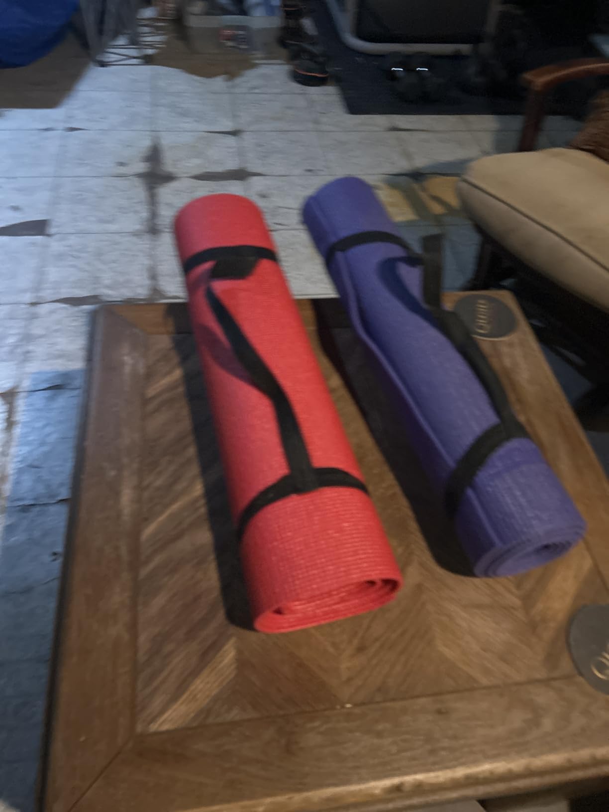 Fitvids All Purpose 1/4-Inch High Density Anti-Tear Exercise Yoga Mat with Carrying Strap, Multiple Colors customer photo 2