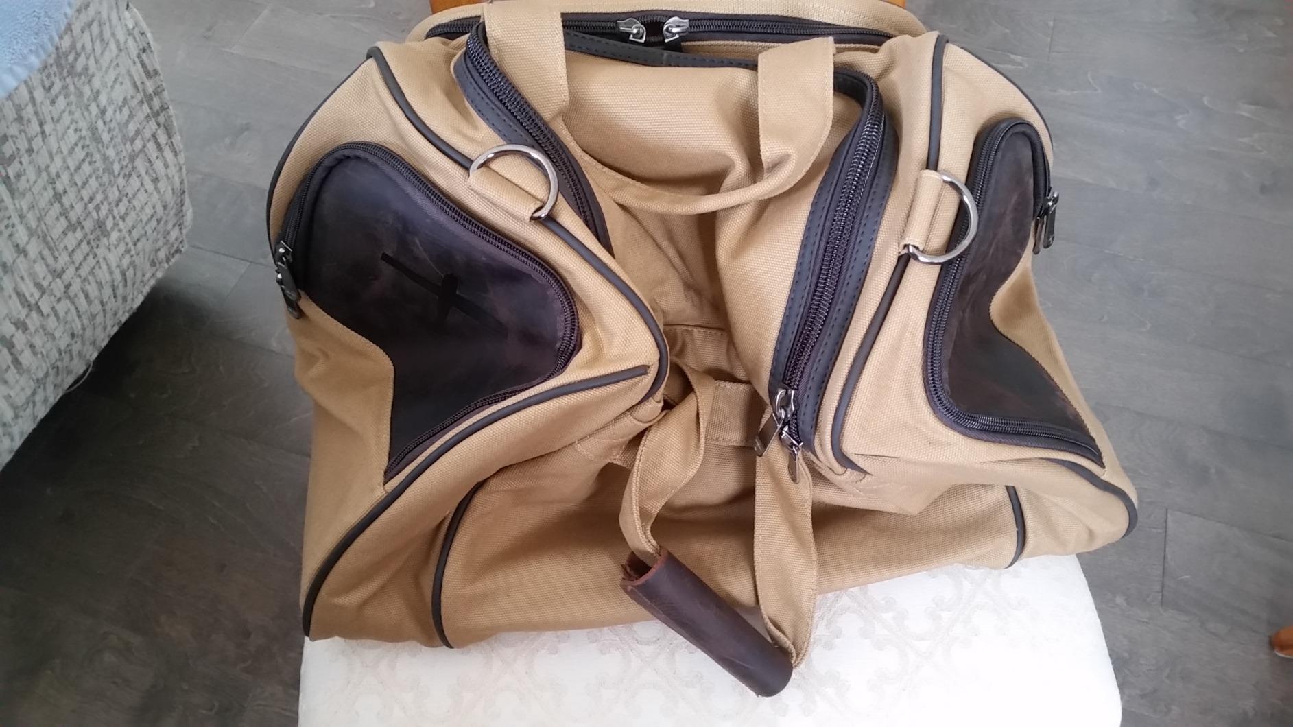 Flight Outfitters Bush Pilot Duffel Bag - Canvas/Leather Aviation Flight Bag with Padded Headset Pockets - Carry-On Luggage customer photo 1
