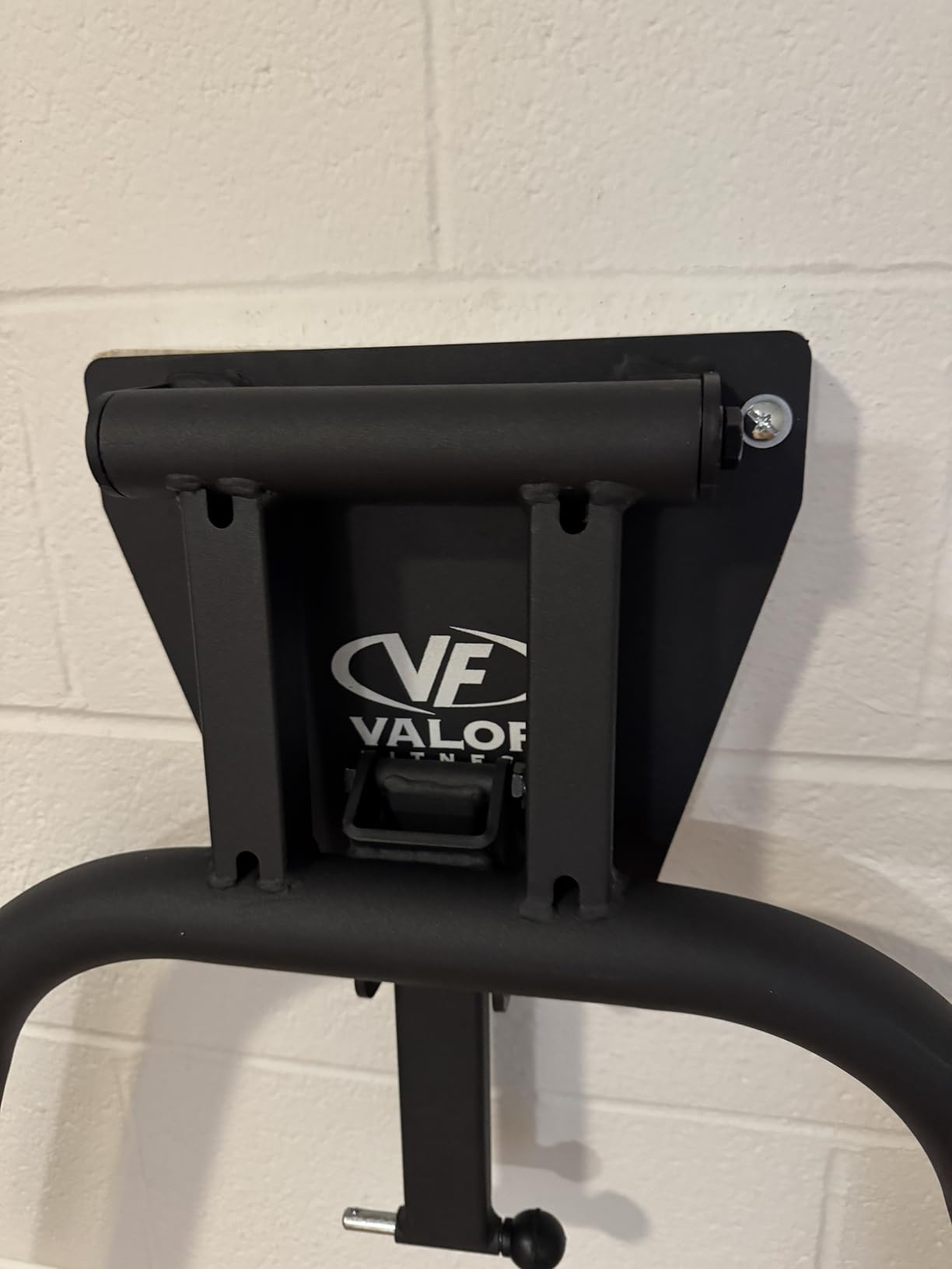 Valor Fitness Wall Mounted Dip Station - Foldable Dip Bar for Home Gym - Heavy Duty Steel Upper Body Training Equipment - Multi Grip Handles for Dips, Leg Raises, and Ab Workout - 350 lb Capacity customer photo 1