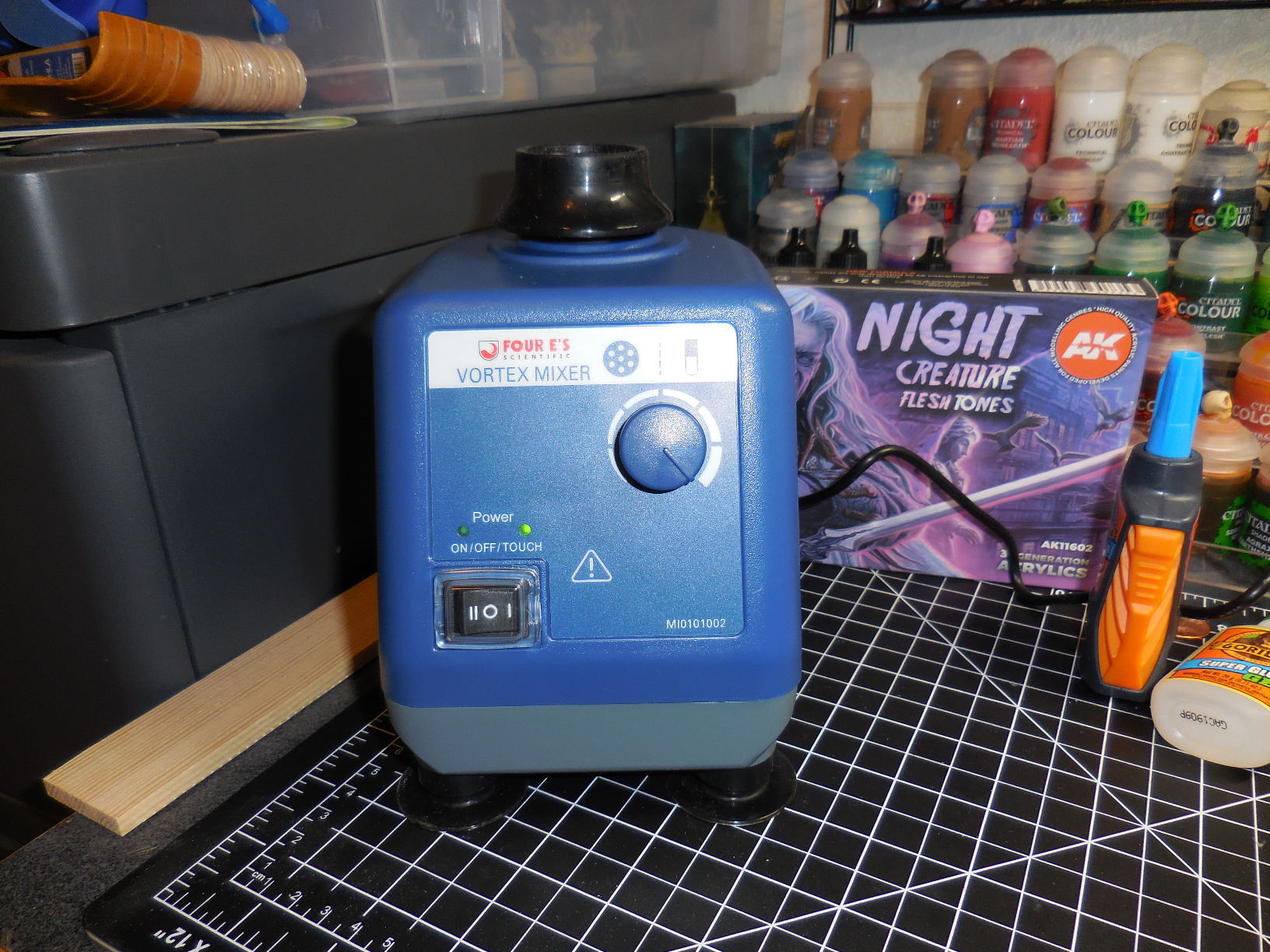 Laboratory Vortex Mixer Various Speed 0-3000rpm, Touch & Continuous Function - Vortex Shaker Mixer Test Tubes Acrylic Paints Ink customer photo 1