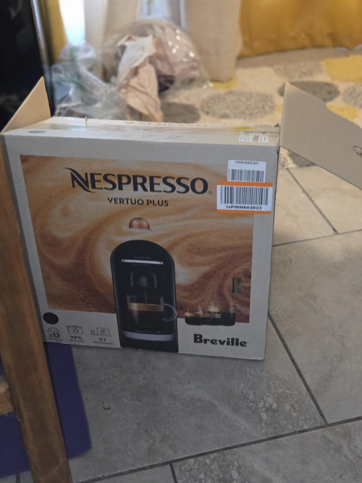 Nespresso Vertuo Plus Deluxe Coffee and Espresso Maker by Breville, Black customer photo 2