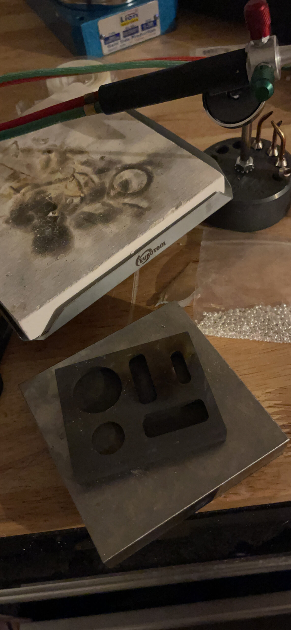 OTOOLWORLD Graphite Casting Ingot Mold Metal Refining Scrap Bar Coin Combo 1/4 1/2 1 oz (1) customer photo 1