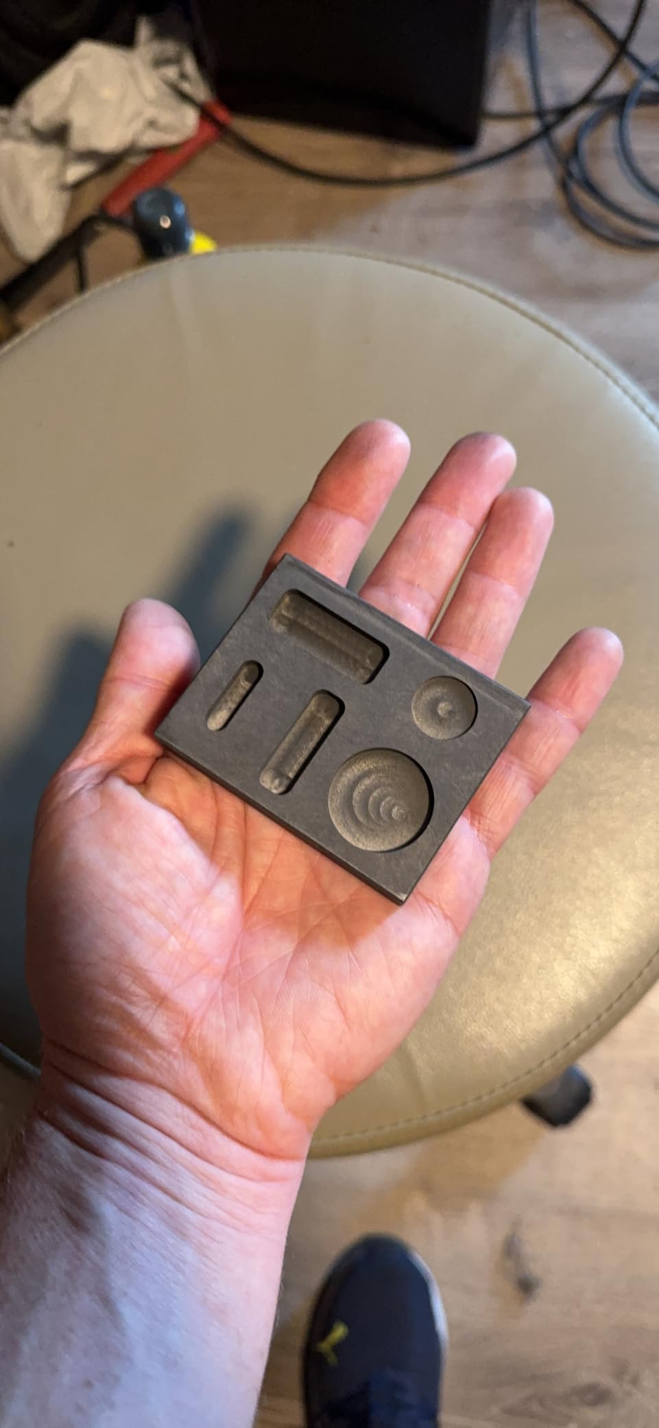 OTOOLWORLD Graphite Casting Ingot Mold Metal Refining Scrap Bar Coin Combo 1/4 1/2 1 oz (1) customer photo 2