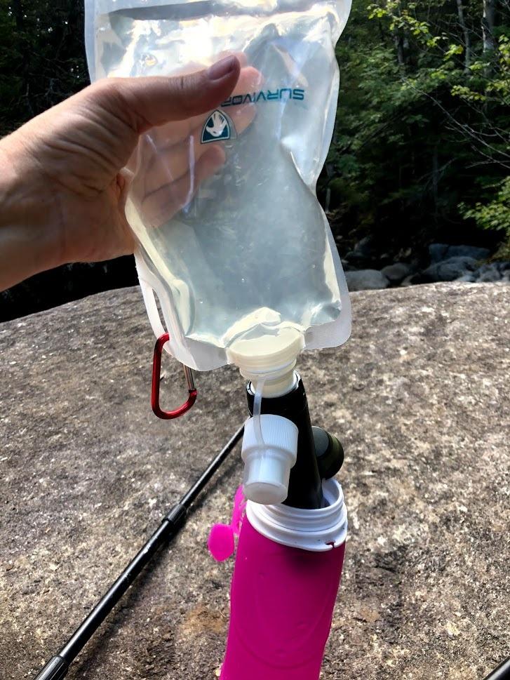 Survivor Filter Squeeze Kit - Emergency Water Filter Straw with 2 Collapsible 33.8 fl oz Bottles - USA-Tested - 0.05 Micron Filtration - Portable Water Filtration for Emergency Prep, Camping & Hiking customer photo 2
