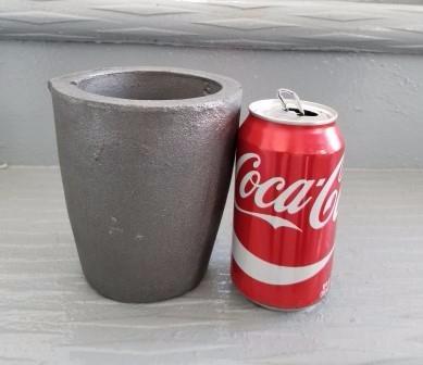 #3 4KG, Foundry Clay Graphite Crucibles with Pour Spout Cup Furnace Torch Melting Casting Refining Gold Silver Copper Brass Aluminum customer photo 1