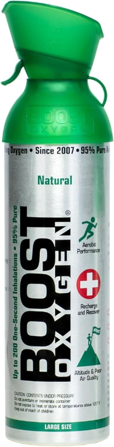 Boost Oxygen Large Natural 10L Canister | Respiratory Support for Aerobic Recovery, Altitude, Performance & Health (2 Pack) customer photo 1