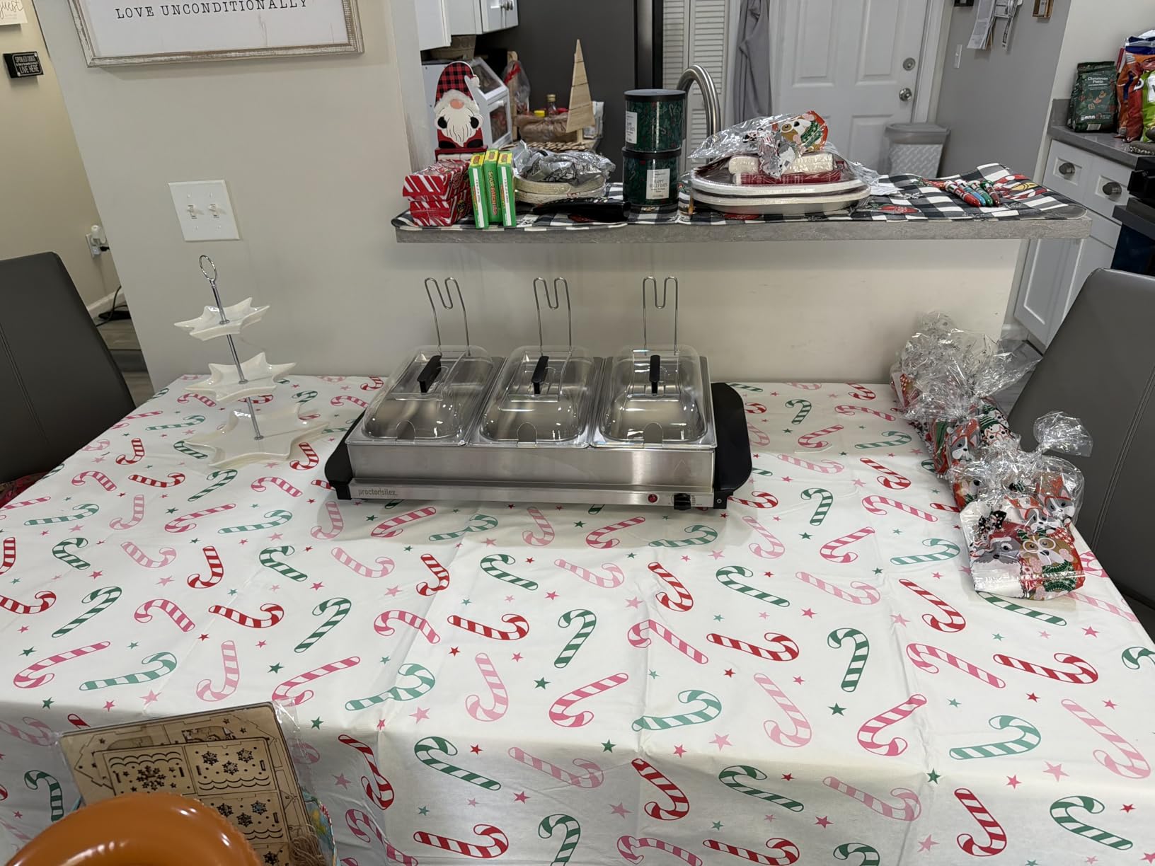 Proctor Silex Electric Buffet Server & Food Warmer With Lids | For Parties, Holidays and Entertaining | Adjustable Temp | Three 2.5 Quart Oven-Safe Chafing Dish Set | Stainless Steel customer photo 1