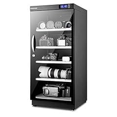 FORSPARK 100L Large Camera Dehumidifier Dry Cabinet, Quiet Humidity Control Storage with Lock & 3 Adjustable Shelves for DSLR, Lenses, Drones, Electronics - 8W Energy Efficient, Black customer photo 2