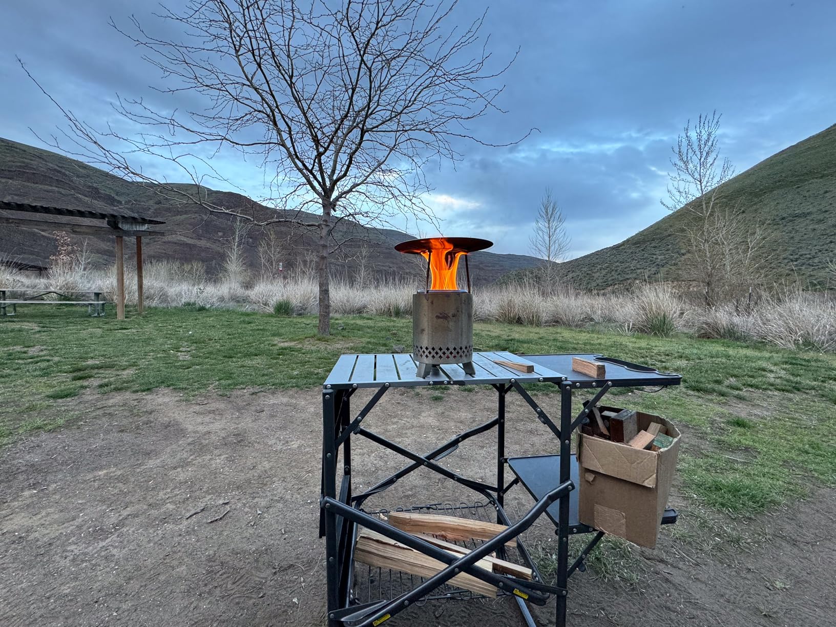GCI OUTDOOR Master Cook Station | Portable Folding Kitchen Table with Soft Shell Sink, Heat Resistant Tabletop & Telescoping Lanter Pole, Perfect for Camping Trips customer photo 2