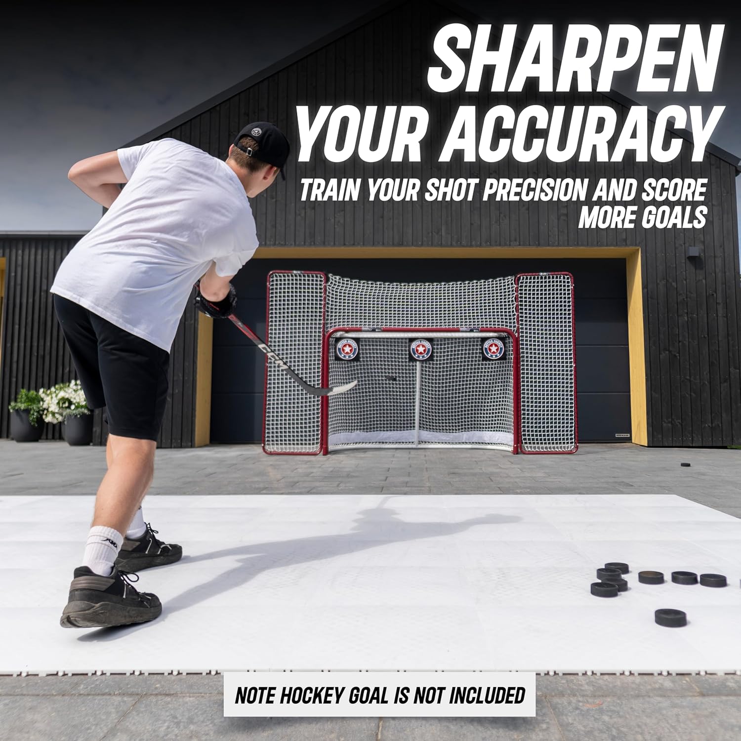 Better Hockey Extreme Goal Targets - Sharp Shooting Training Aid - Helps You Score More Goals - Installed in Seconds - Fits Any Regulation Size Nets - Used by The Pros customer photo 2