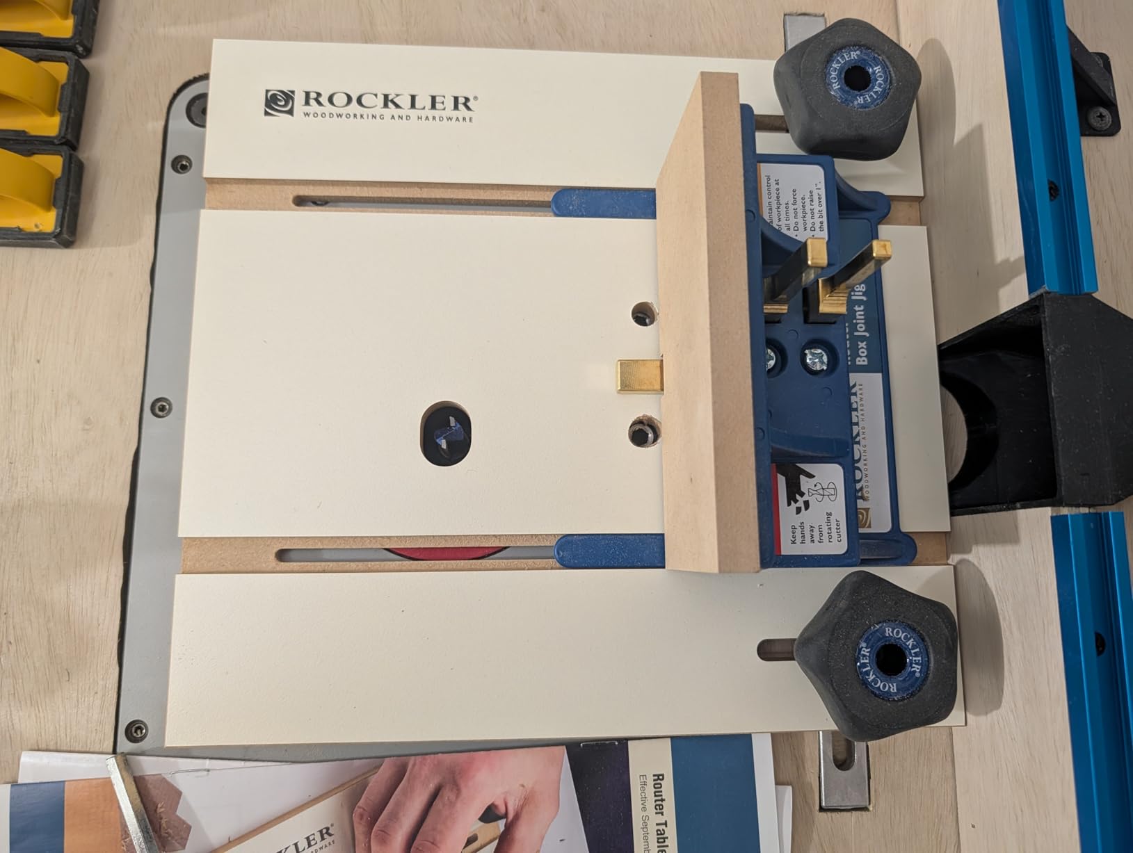 Router Table Box Joint Jig - Finger Joint Indexing Keys w/Three Finger Widths ¼