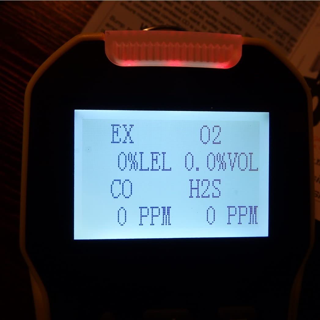 USA NIST Calibrated 4 Gas Monitor by Forensics | O2, CO, H2S, LEL | USB Recharge customer photo 1