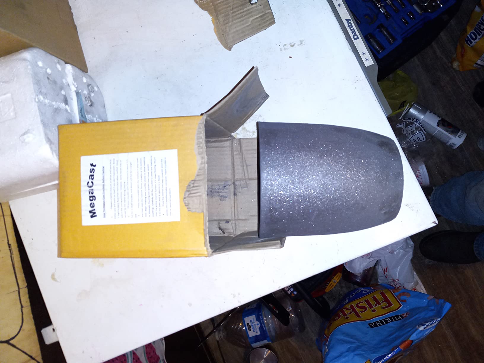 #4 8KG MegaCast, Foundry Clay Graphite Crucibles Black Cup Furnace Torch Melting Casting Refining Gold Silver Copper Brass Aluminum customer photo 1