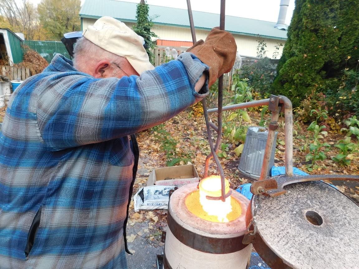#4 8KG MegaCast, Foundry Clay Graphite Crucibles Black Cup Furnace Torch Melting Casting Refining Gold Silver Copper Brass Aluminum customer photo 2