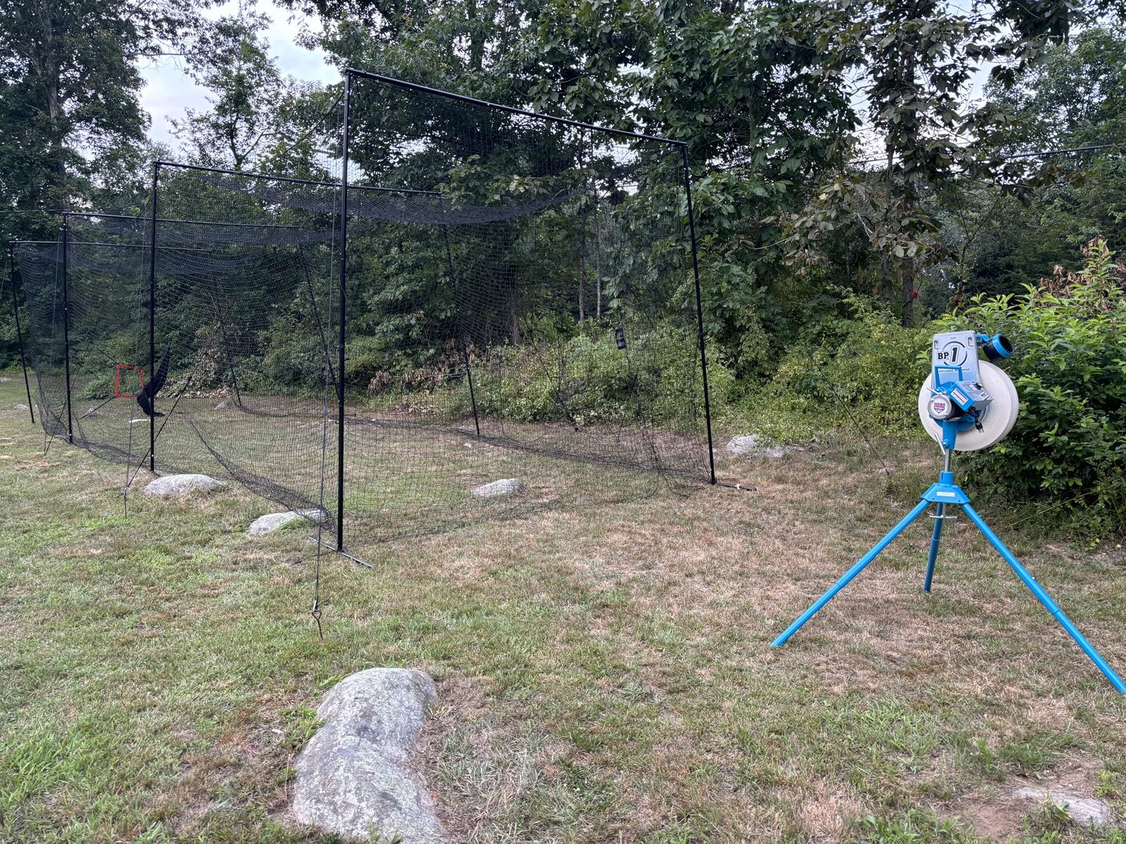 Jugs BP1 Baseball/Softball Combo Pitching Machine - Throws Baseballs or softballs up to 70 mph. Set up for Baseball or Softball, This Machine Throws from a Realistic delivery Height. customer photo 2