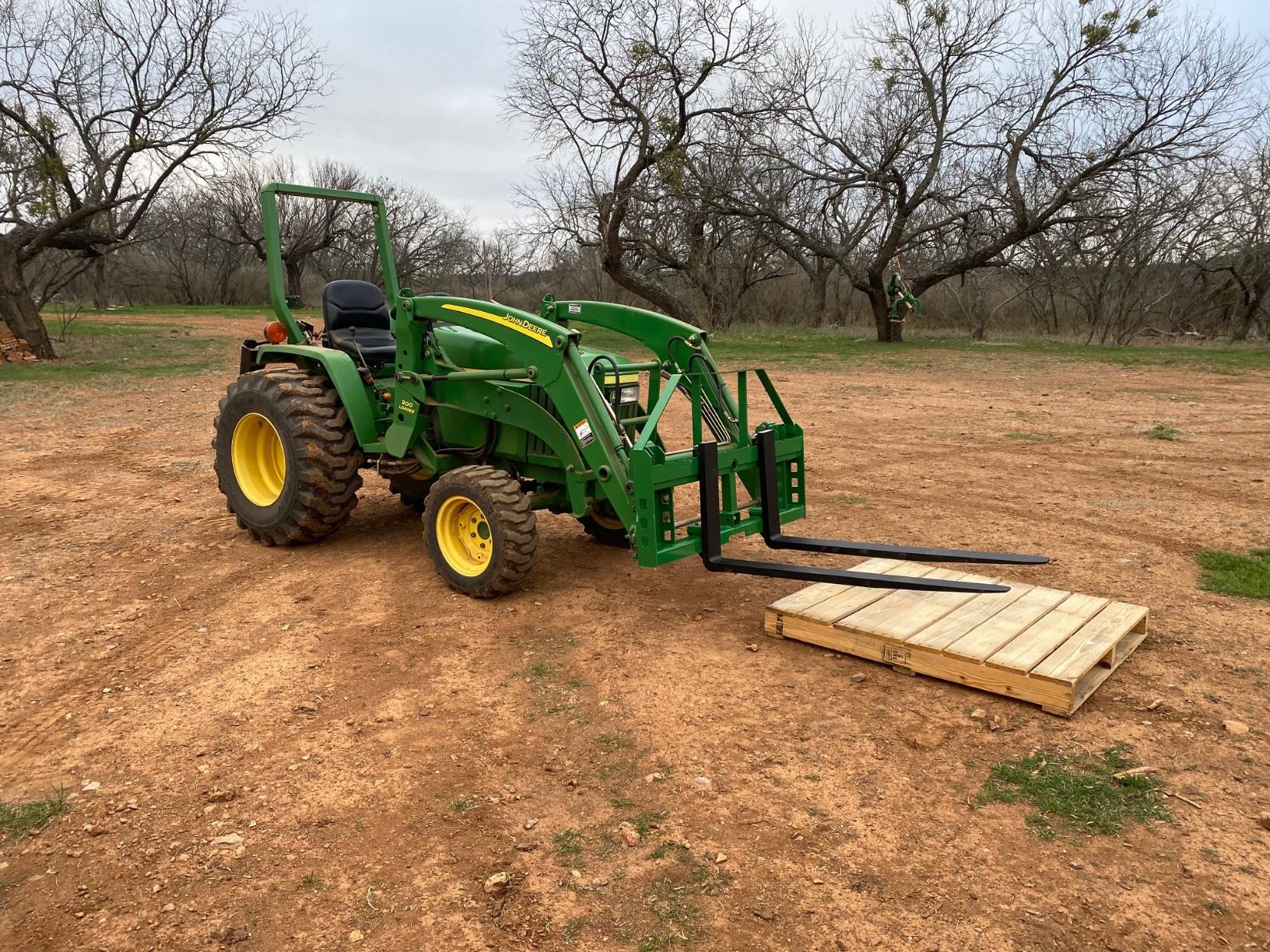 Titan Attachments Heavy Duty Pallet Fork Frame and 48
