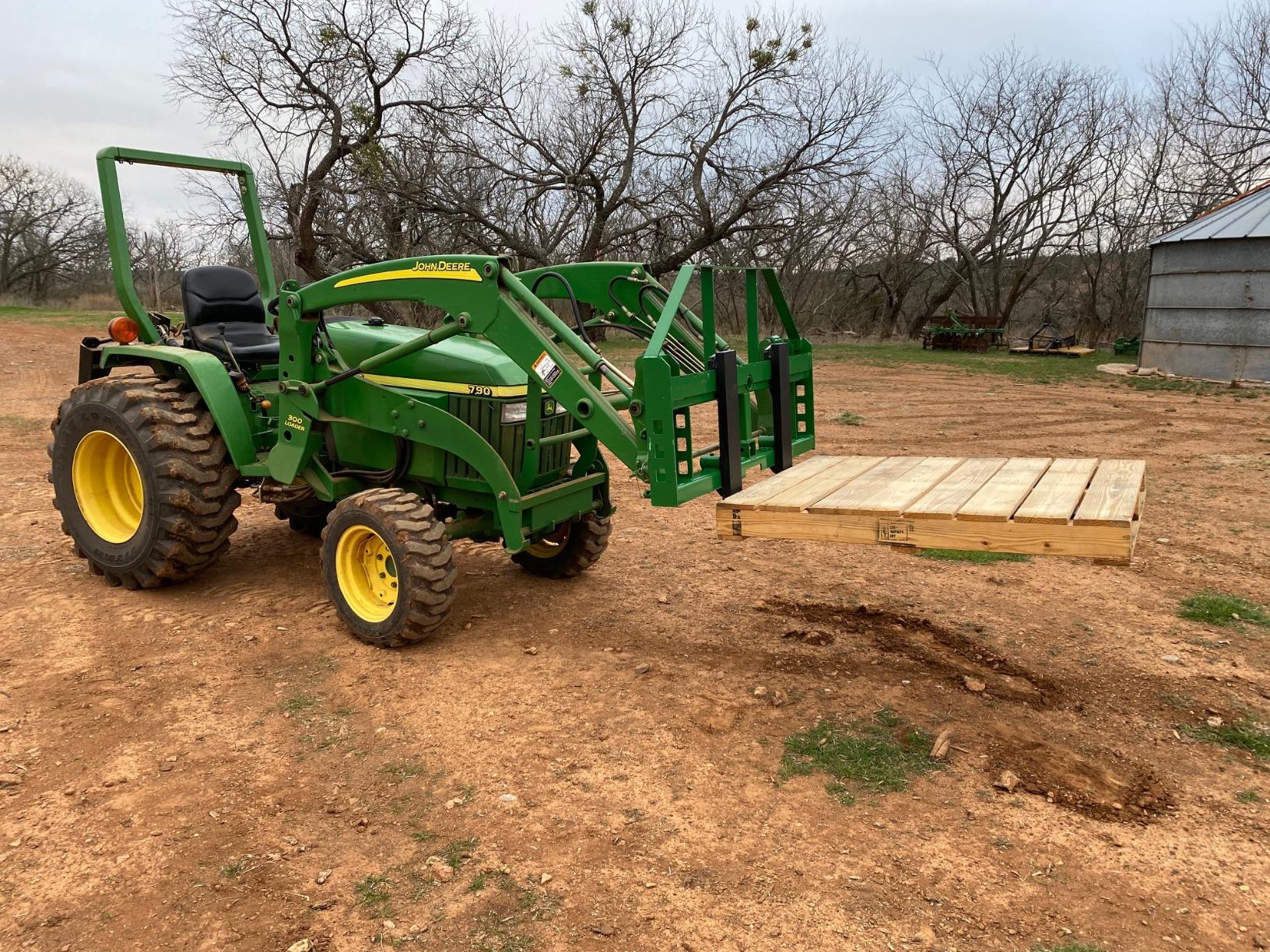 Titan Attachments Heavy Duty Pallet Fork Frame and 48