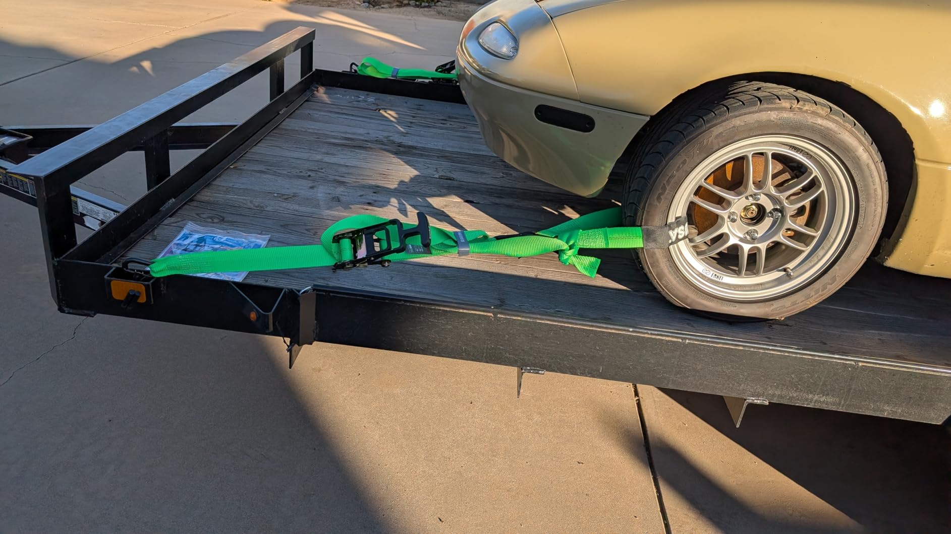 Rhino USA Car Tie Down Straps for Trailers with J Hooks (4-Pack) - 2