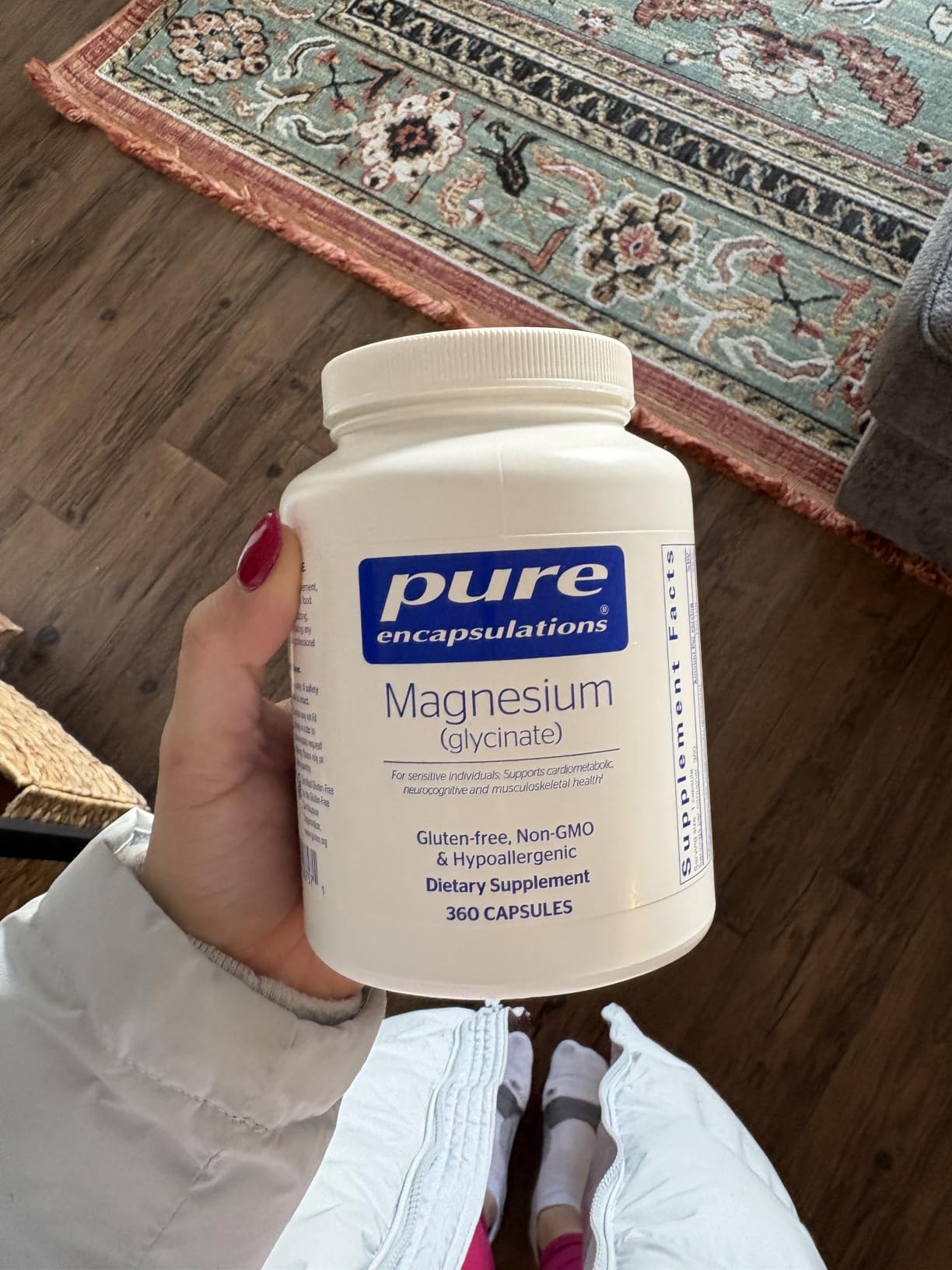 Pure Encapsulations Magnesium (Glycinate) - Supplement to Support Stress Relief, Sleep, Heart Health, Nerves, Muscles, and Metabolism* - with Magnesium Glycinate - 90 Capsules customer photo 2