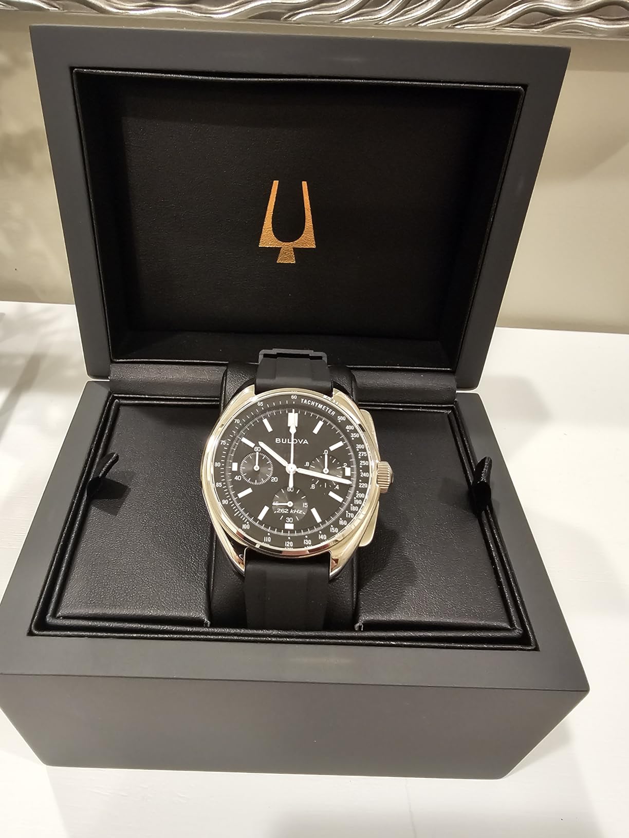 Bulova Men's Archive Series Lunar Pilot 6-Hand Chronograph Precisionist, 96A225 customer photo 1