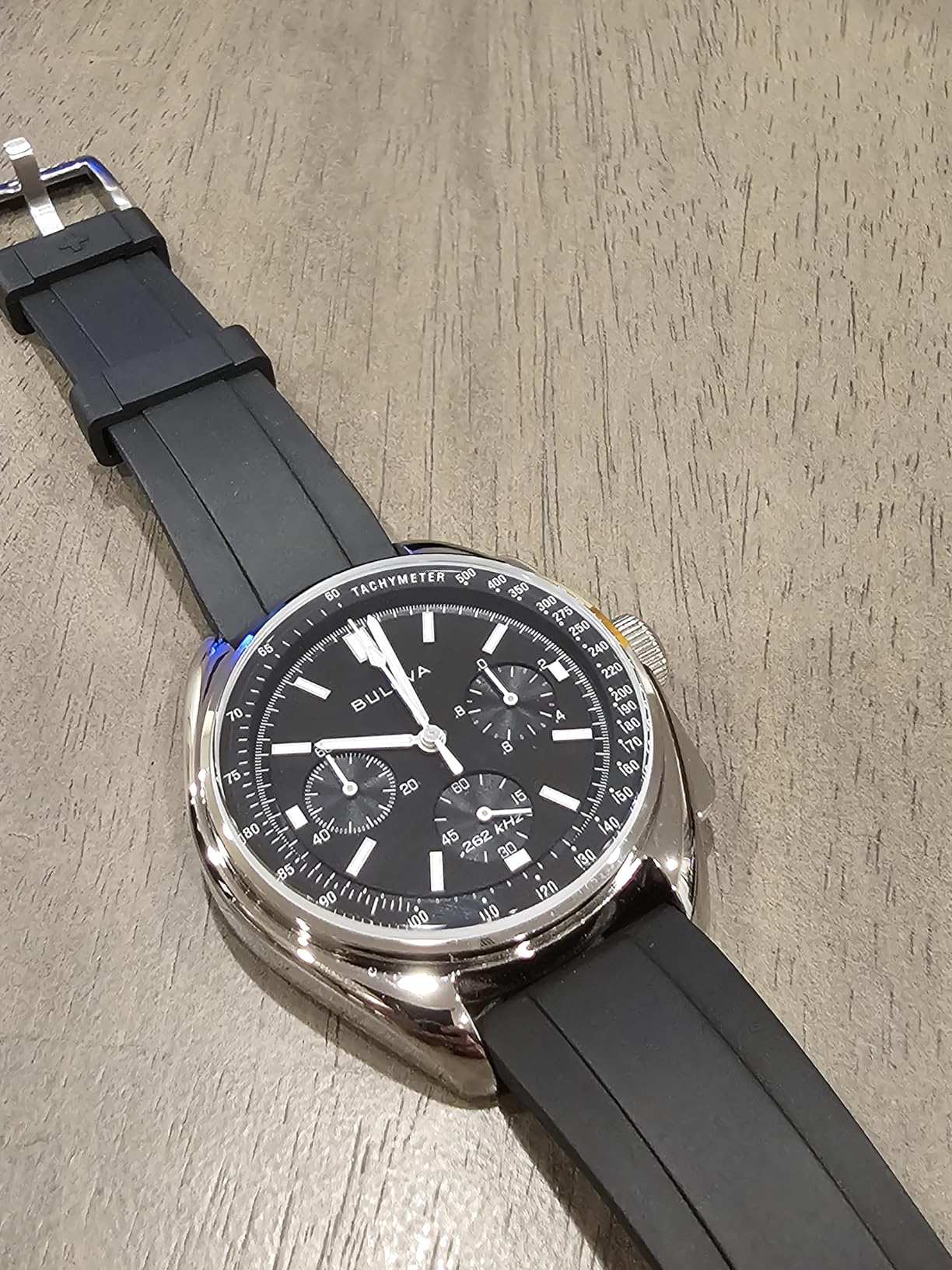 Bulova Men's Archive Series Lunar Pilot 6-Hand Chronograph Precisionist, 96A225 customer photo 2