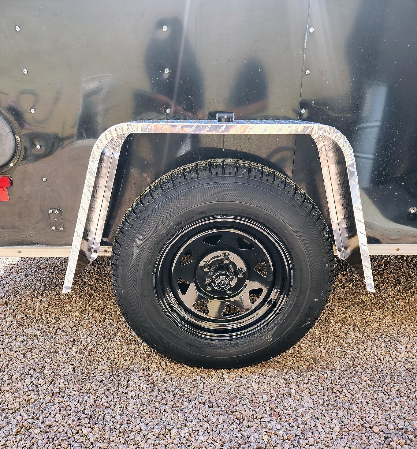 Tough Grade 2-Pack Aluminum Diamond Plate Flat Top Trailer Fender - 10 X 36 X 18 | Car Hauler & Cargo Trailers customer photo 1