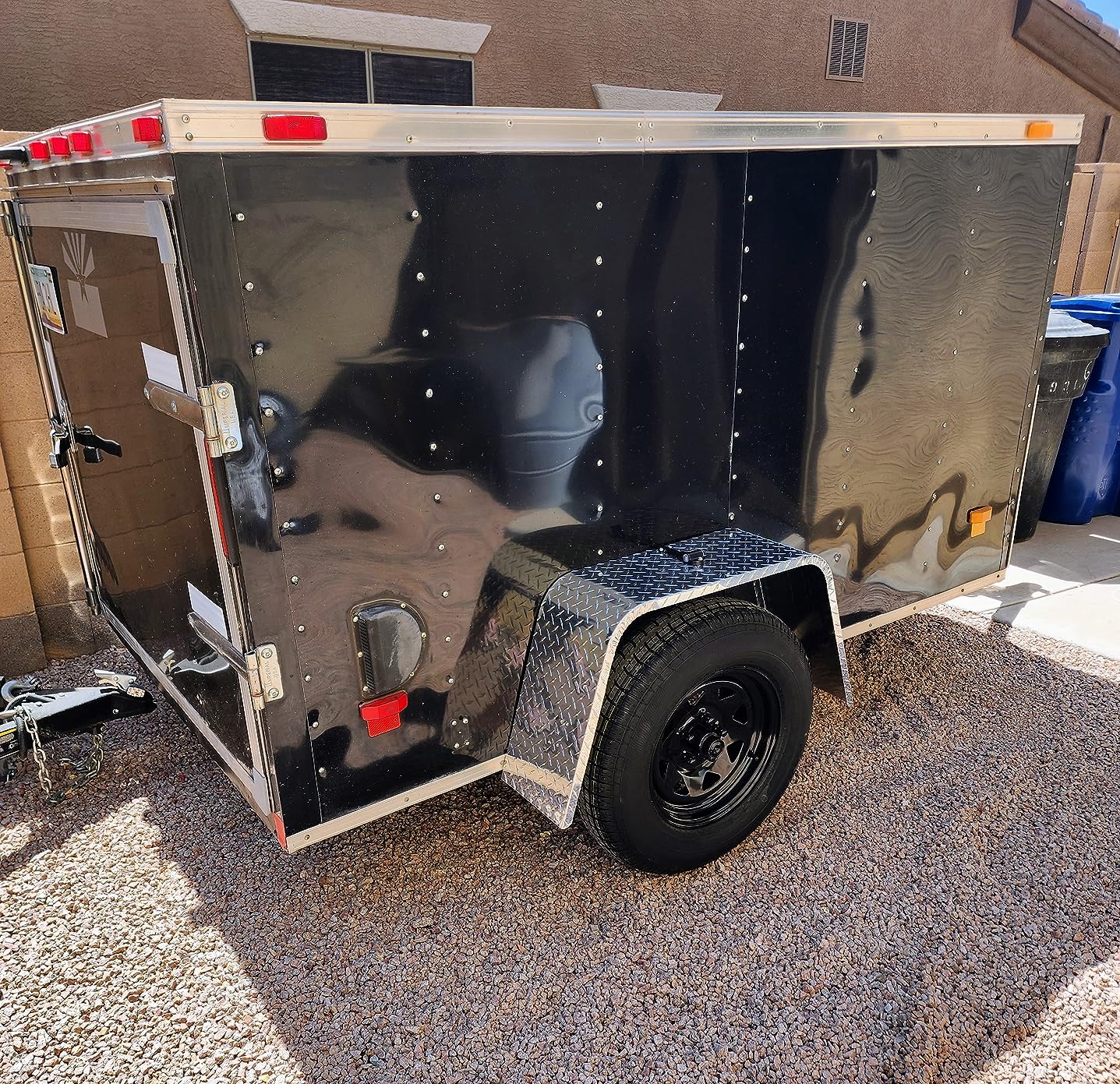 Tough Grade 2-Pack Aluminum Diamond Plate Flat Top Trailer Fender - 10 X 36 X 18 | Car Hauler & Cargo Trailers customer photo 2