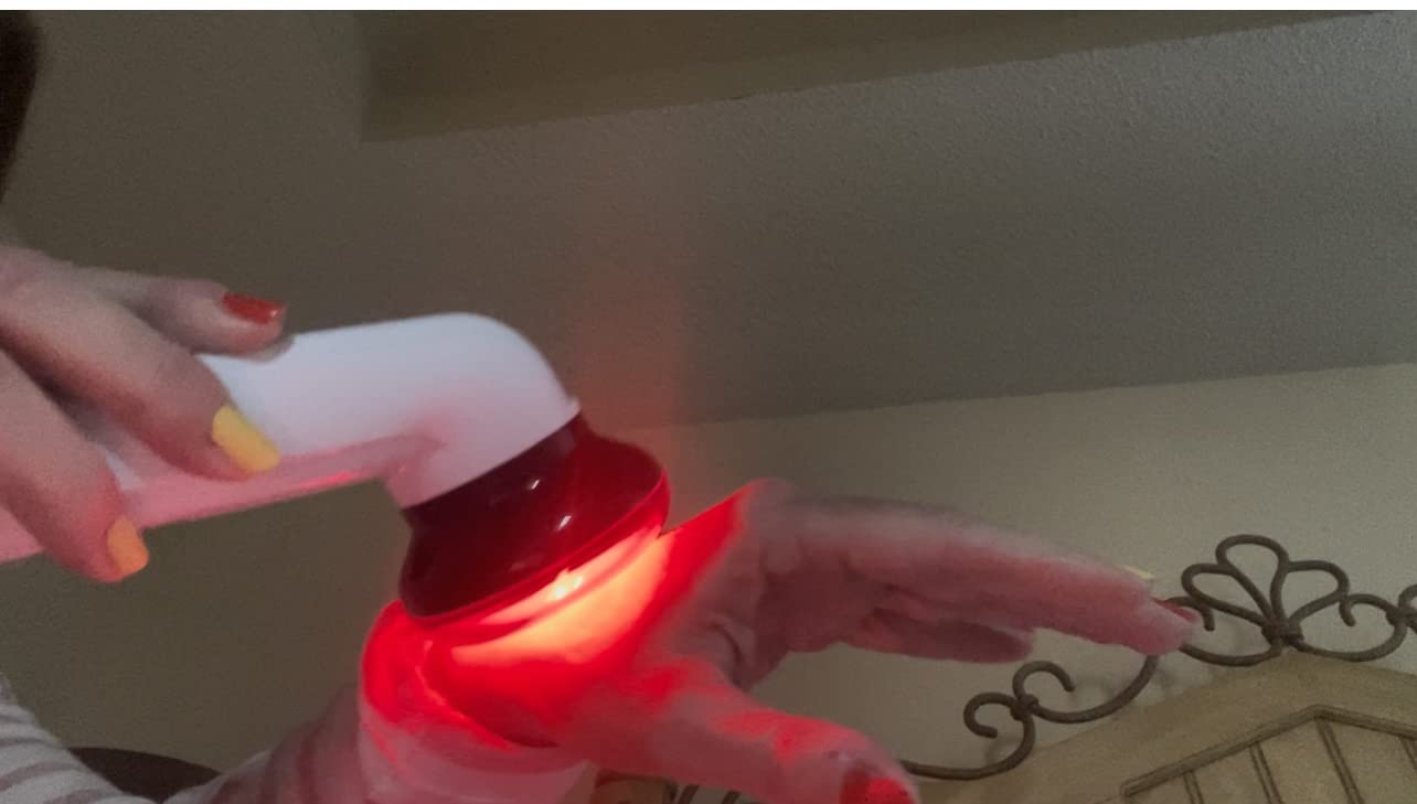 M PAIN MANAGEMENT TECHNOLOGIES Red Light Therapy Infrared Heating Wand by Theralamp - Handheld Heat Lamp Includes Replacement Bulb - Muscle Pain Relief and Increased Blood Circulation customer photo 1